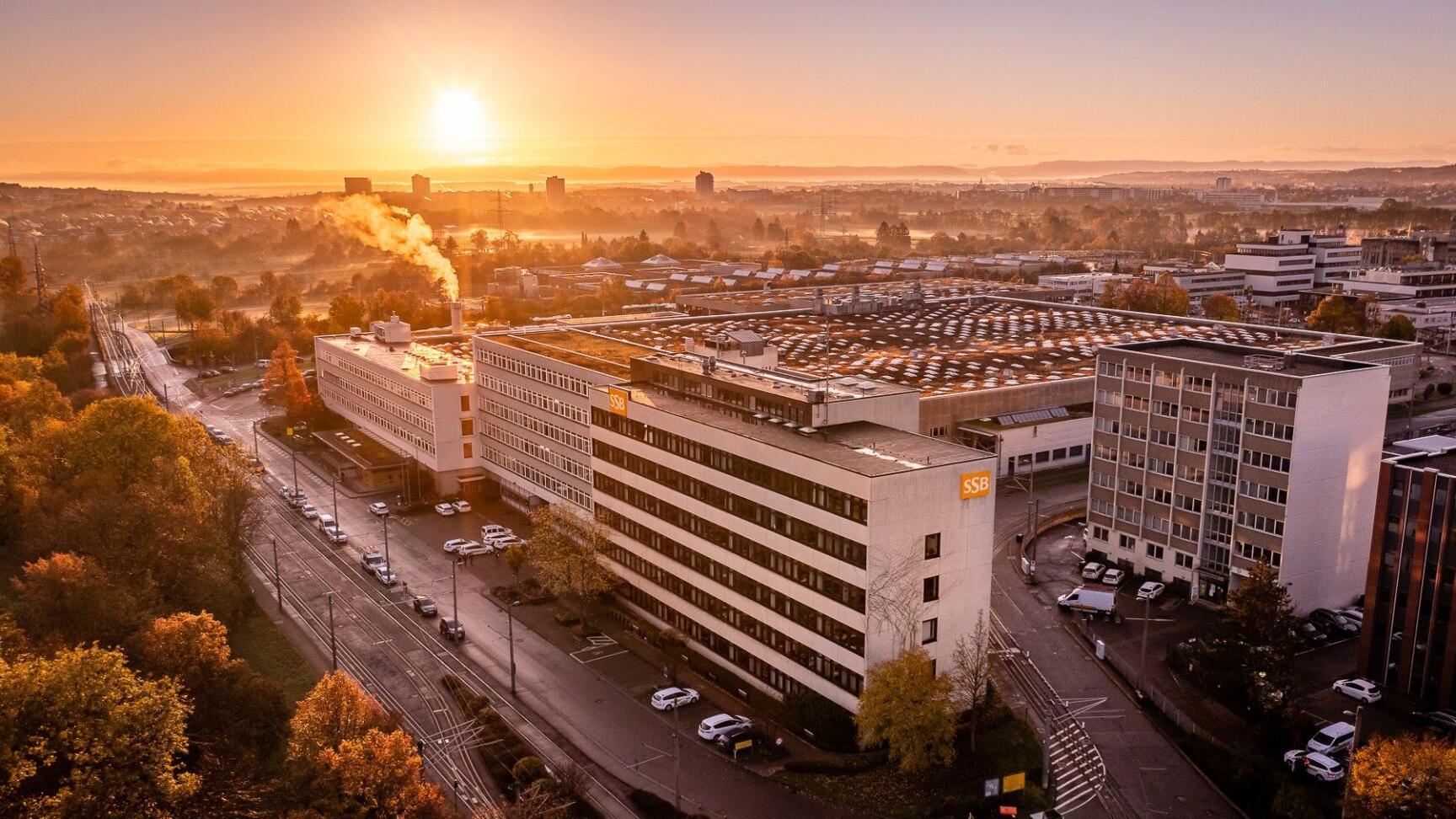 Das Hauptverwaltungsgebäude der SSB.