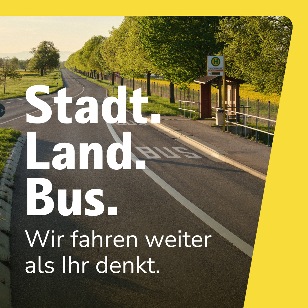 Eine Bushaltestelle beim Sonnenaufgang im grünen Idyll.